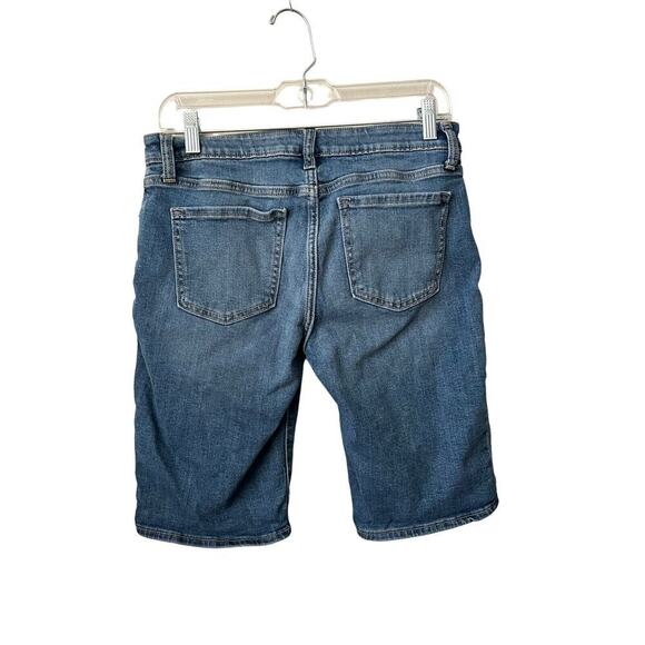 GAP Shorts Womens Size 2/26  Denim Blue Bermuda Mid Rise Stretch Casual - Picture 2 of 10